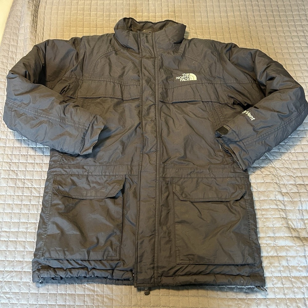 The North Face  Hyvent Goose Down Parka Jacket Boys Black Size XL